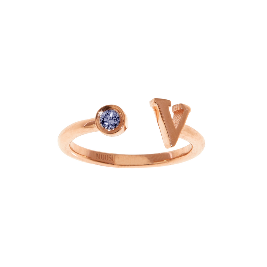 Gem Initial ring - English