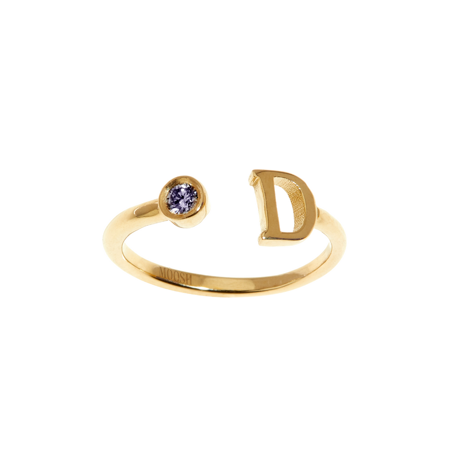 Gem Initial ring - English