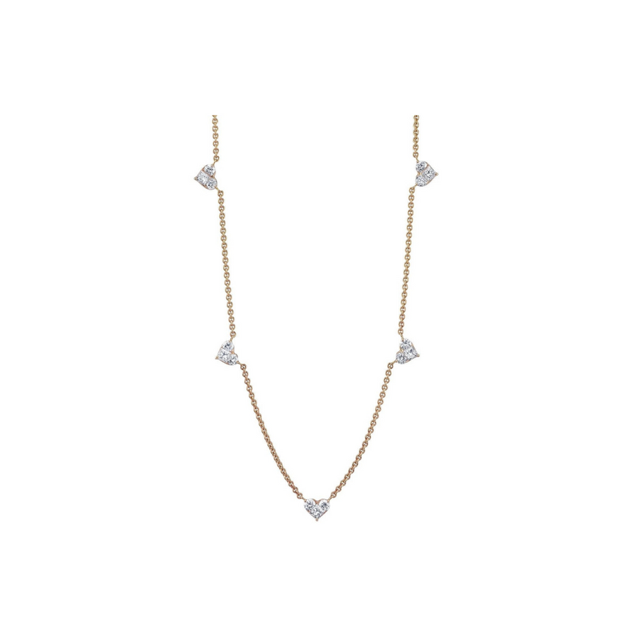 Lucky hearts Diamond Necklace