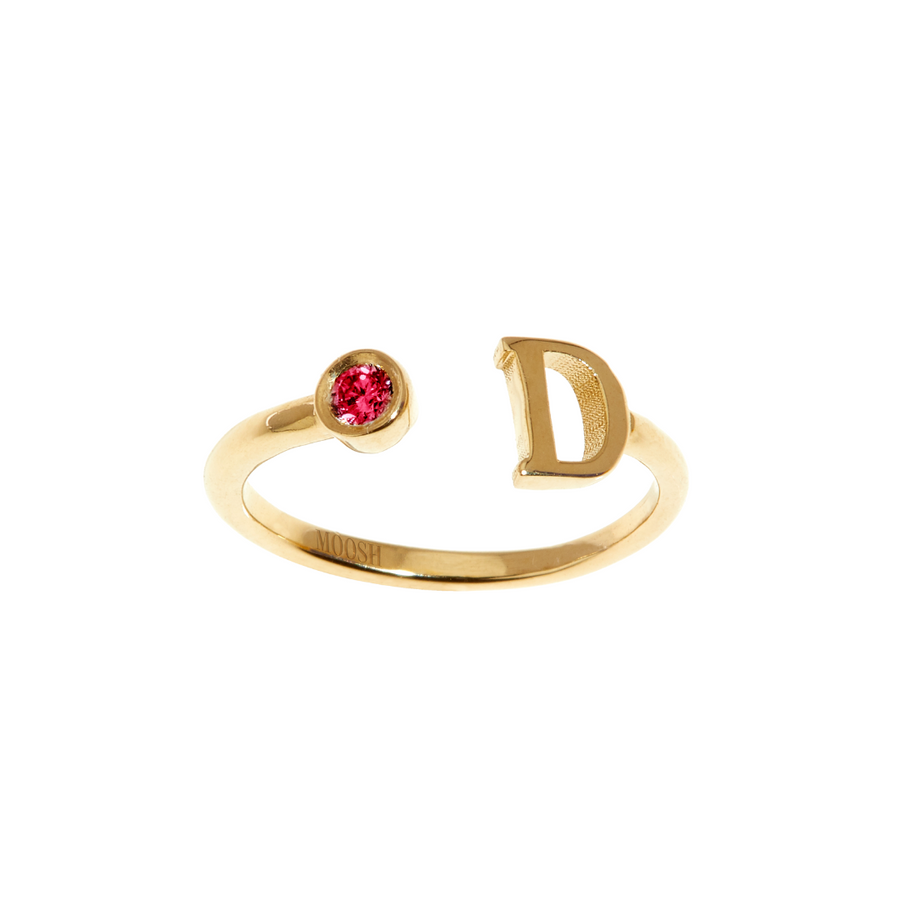 Gem Initial ring - English