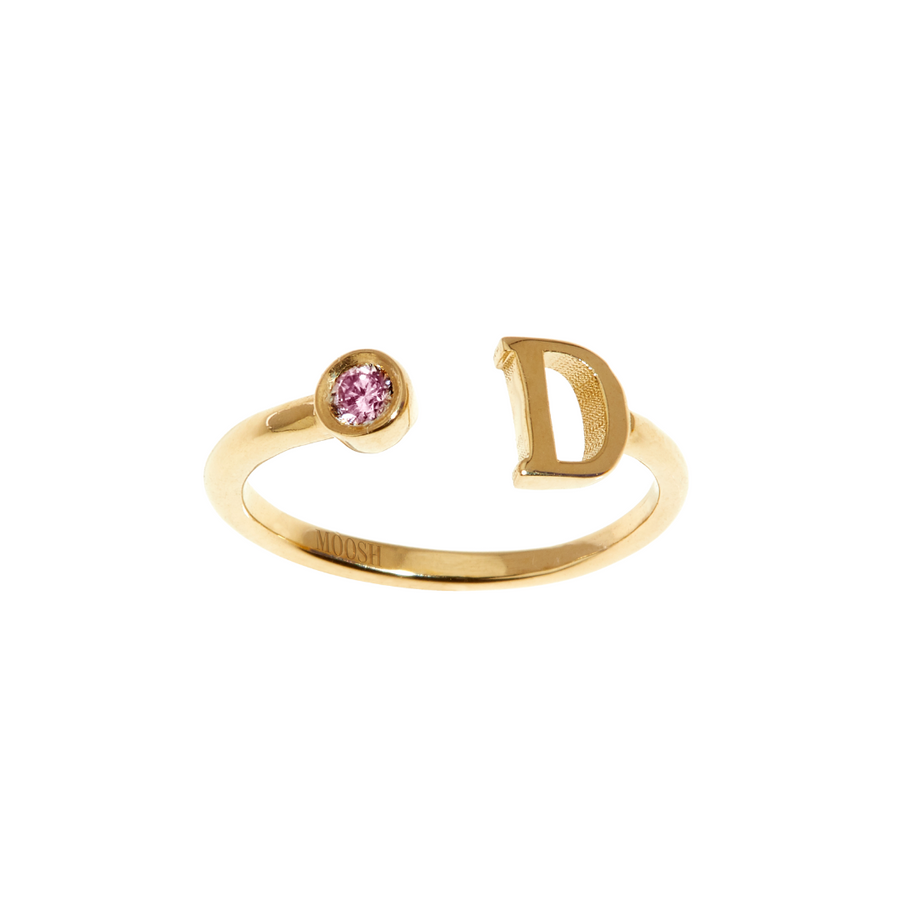 Gem Initial ring - English