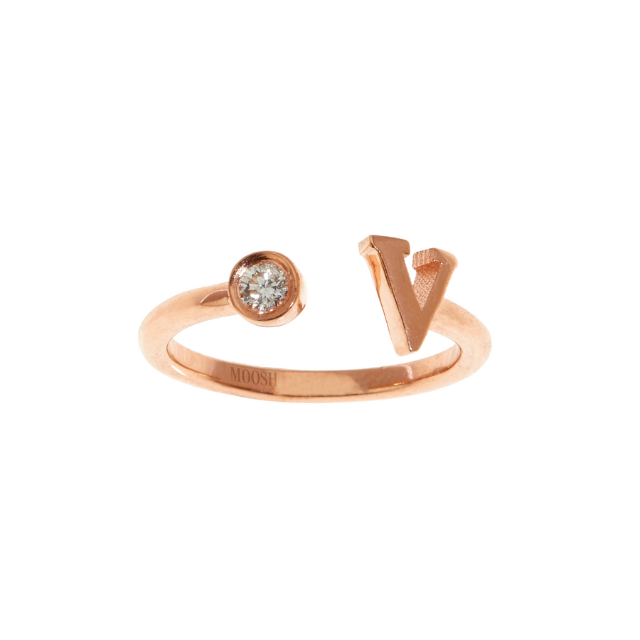 Gem Initial ring - English