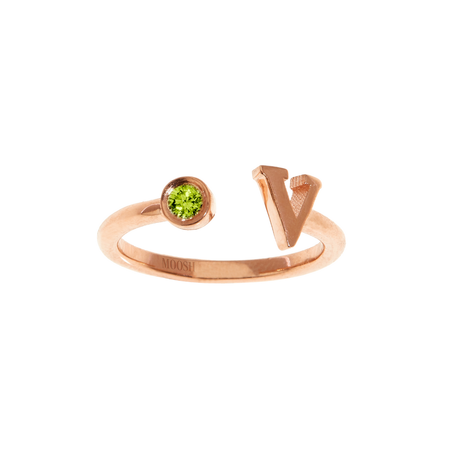 Gem Initial ring - English