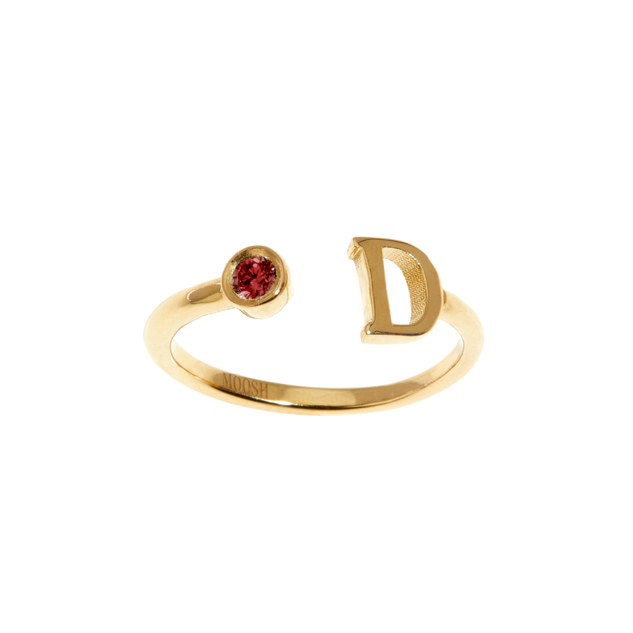 Gem Initial ring - English