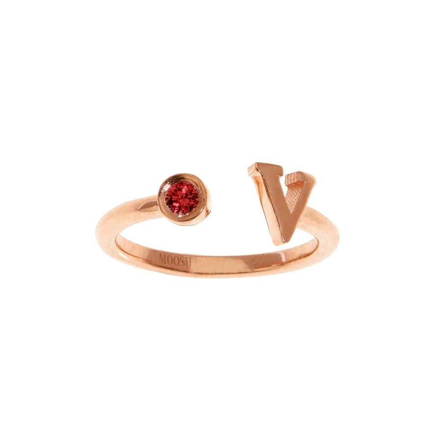 Gem Initial ring - English