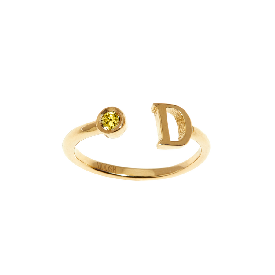 Gem Initial ring - English