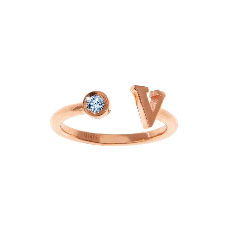 Gem Initial ring - English