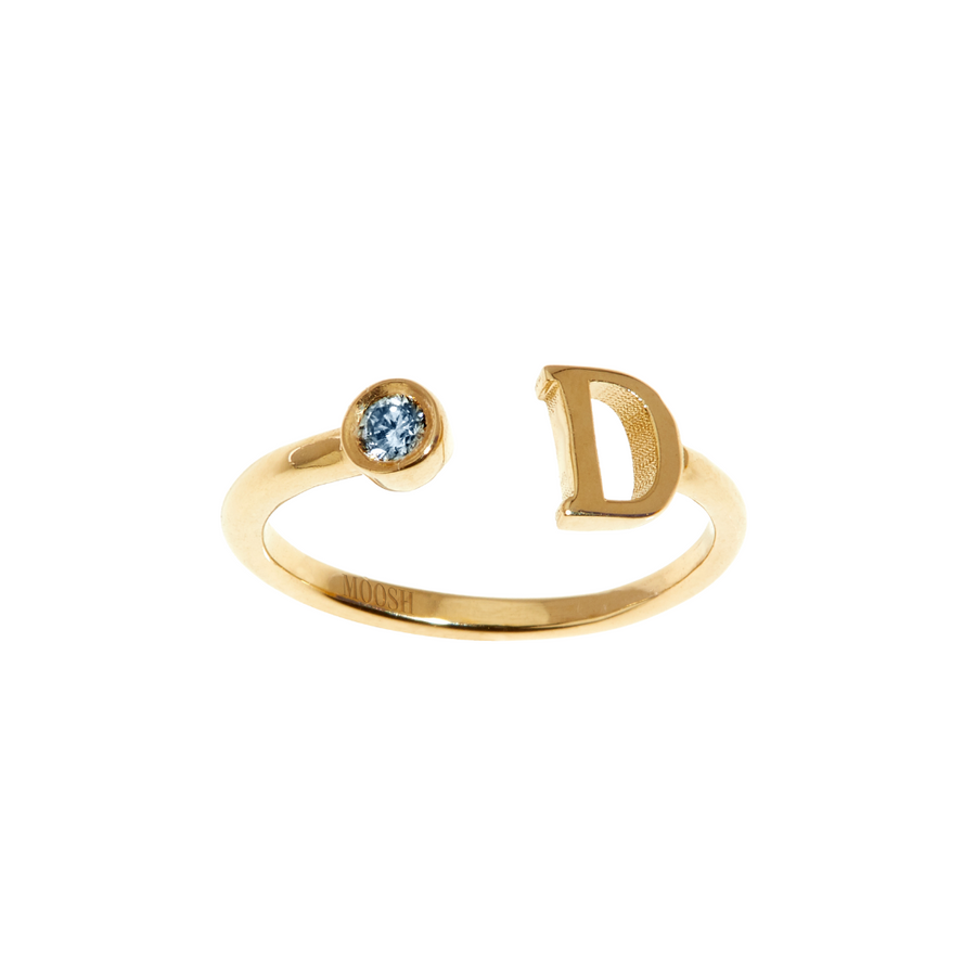 Gem Initial ring - English