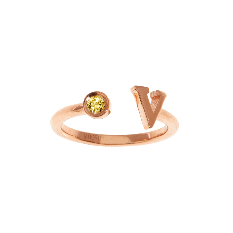 Gem Initial ring - English