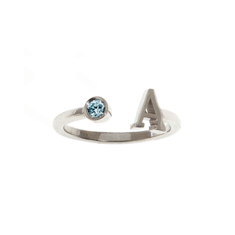 Gem Initial ring - English