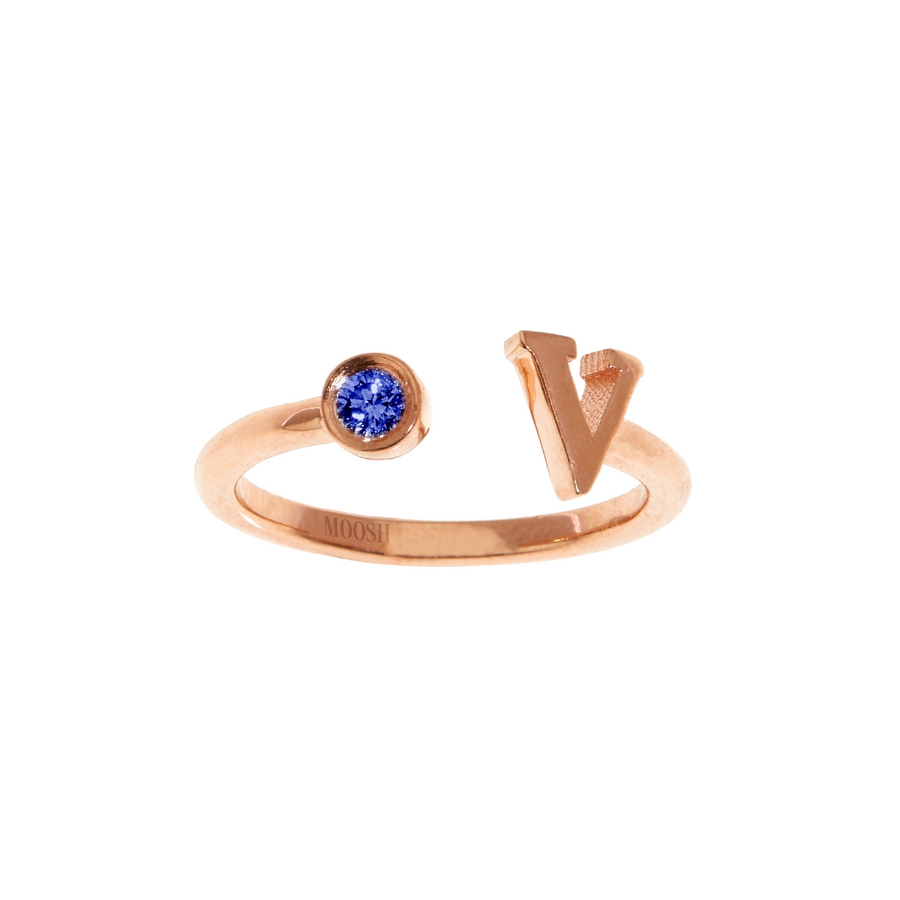 Gem Initial ring - English